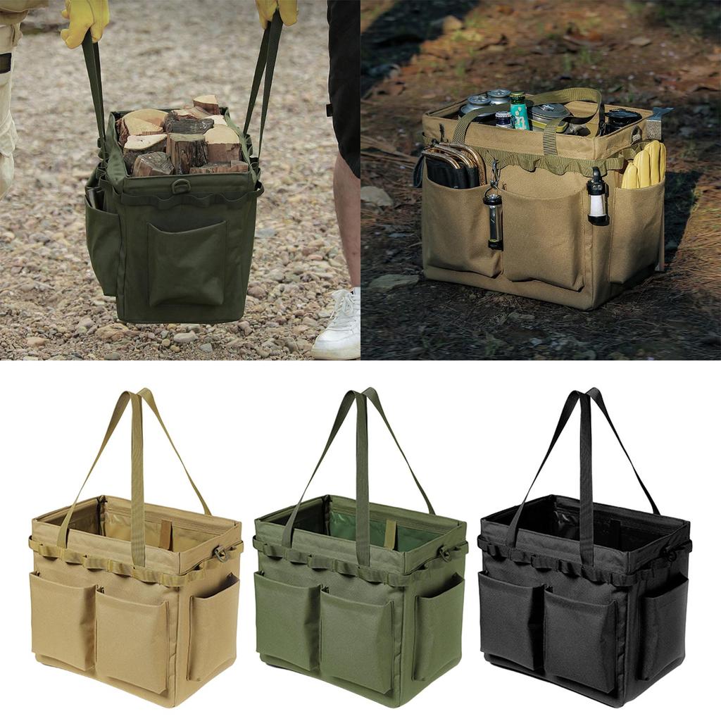 Multifunctional Storage Bag-Oxford Picnic Bag Folding Toolbox Organizer-Large Capacity Handbag Camping Carry Bag for Men