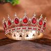 A Full Circle of Alloy Crown Headwear for Brides Wedding Dress Accessories Birthday and Coming of Age Gifts Retro Round Crown Hair Accessories