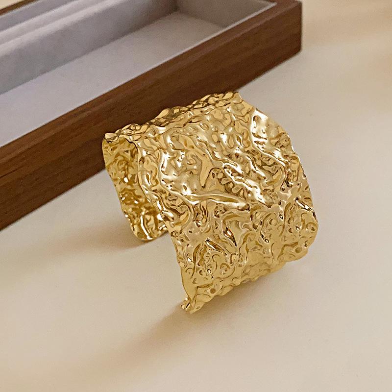 

Женский минималистичный браслет высокого класса с неровной вогнутой формой: Европейский и американский нишевый холодный стиль браслет