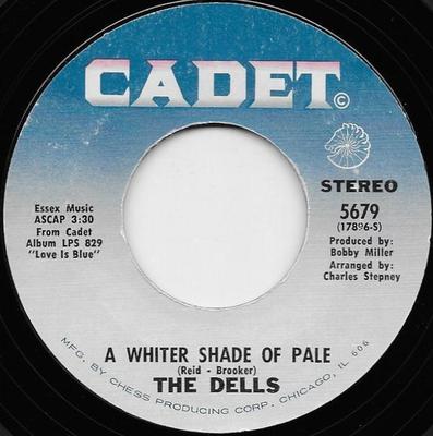 7-palcový platňa DELLS - A Whiter Shade Of Pale 5679 Cadet 1971 US Soul/Funk Použitý