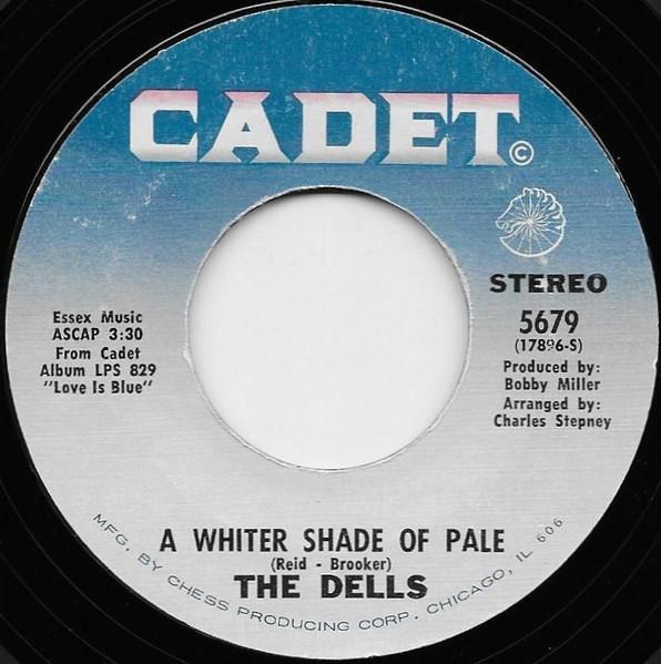 

7inch Record DELLS - A Whiter Shade Of Pale 5679 Cadet 1971 US Soul/Funk Used