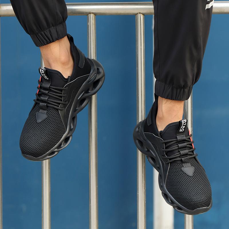 Men Protective Shoes Indestructible  Puncture-proof Men's Breathable Mesh Safety Shoes Work Steel Toe Shoes Anti-slip Shoes