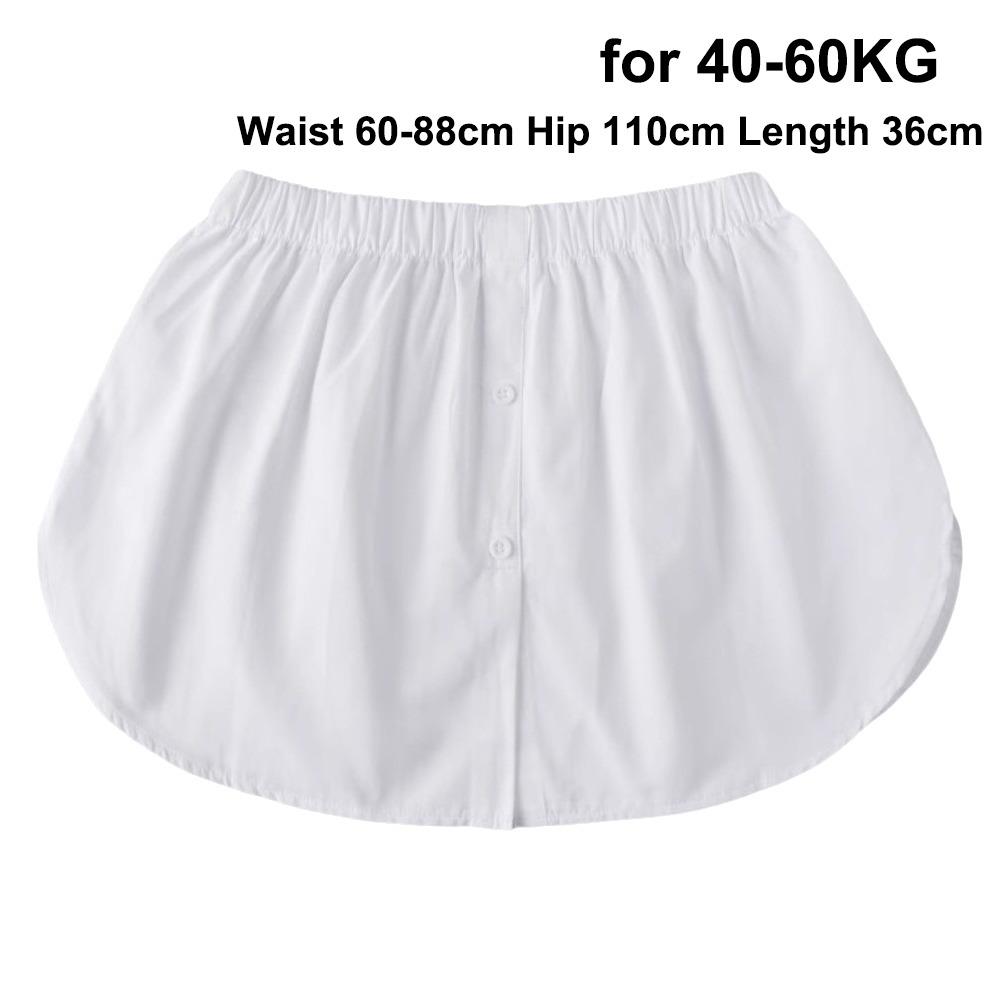 

Adjustable Ballet Skirts High Waisted Dance Wrap Skirt Durable False Hemline Girls White for 40-60KG