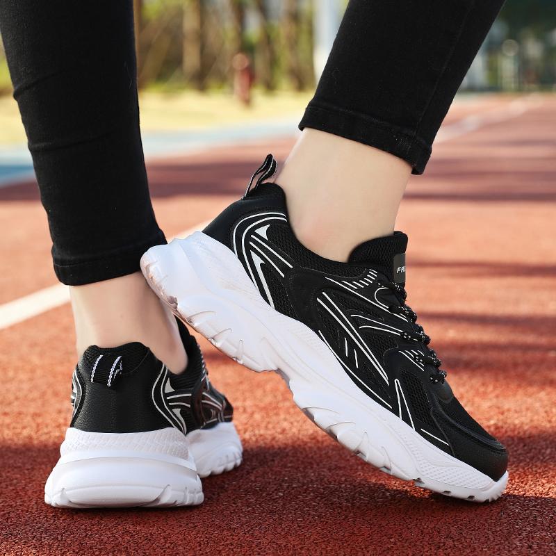 Fashion 2025 New Anti Slip Breathable Mesh Women's Running Shoes, Casual and Fashionable, Multi Functional Women's Dad Shoes Silvery