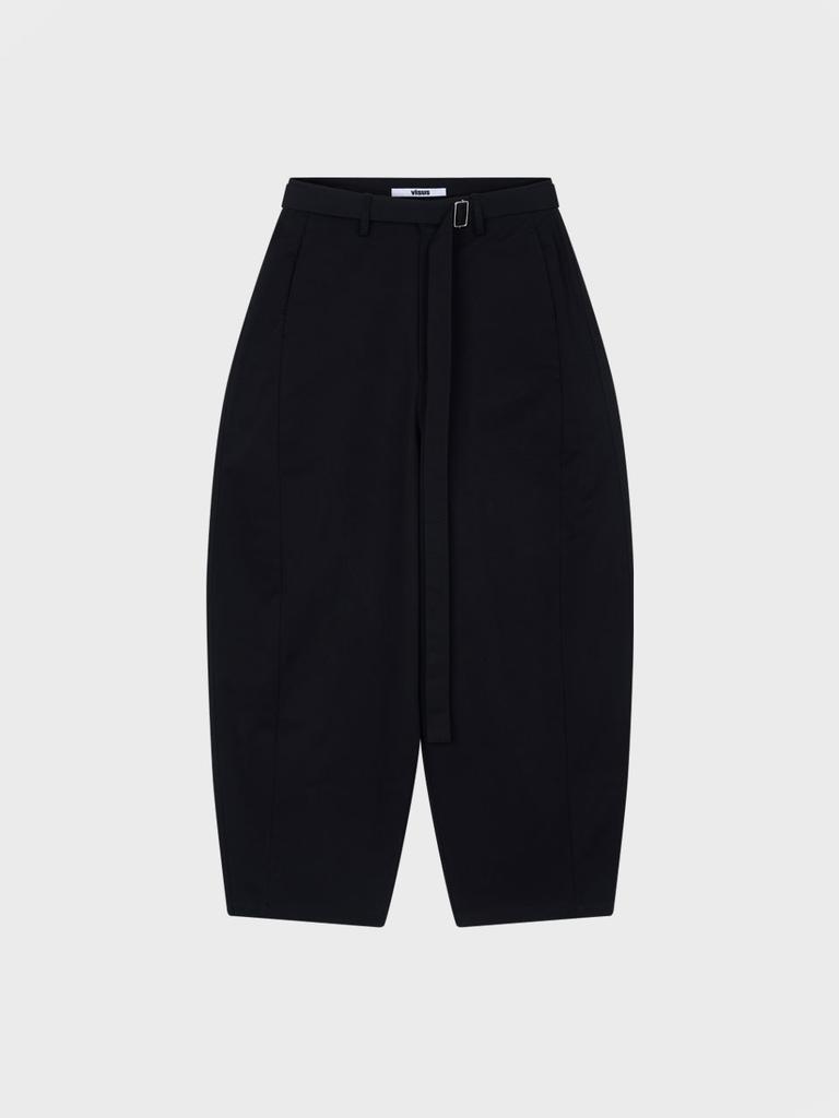 Visus Cotton Belted Pants_Black