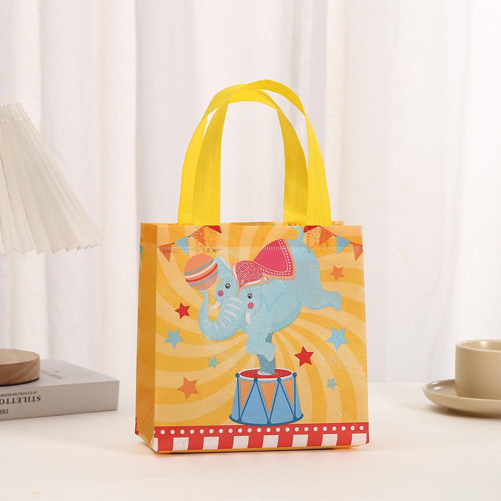 Children's Cartoon Amusement Park Tote Bag - Waterproof, Non-Woven Gift Bag
