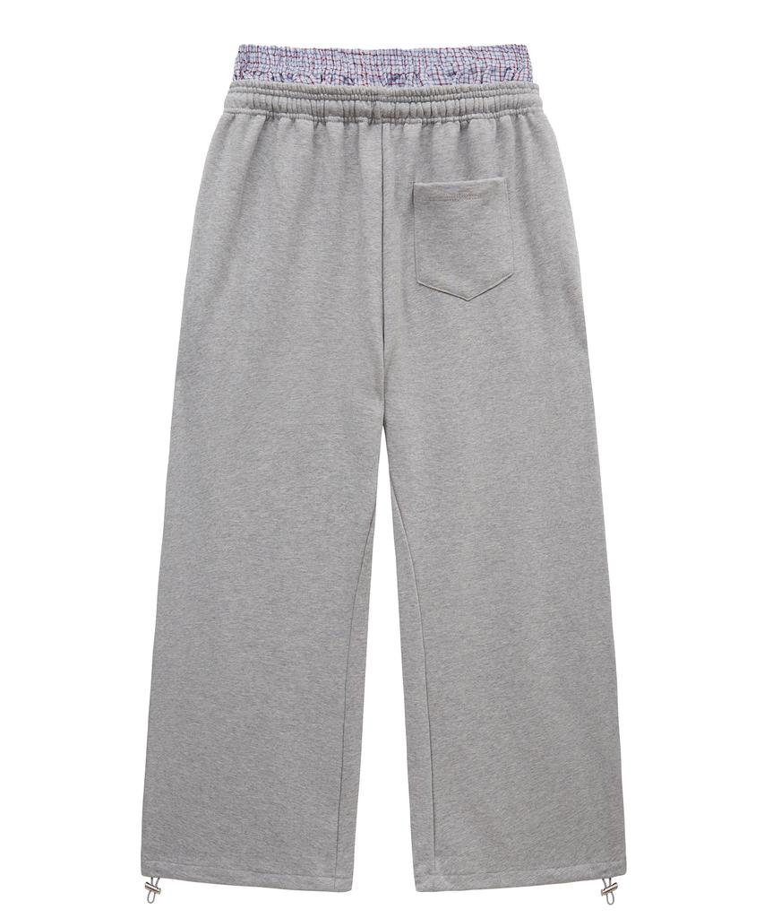 MIDNIGHT MOVE Rd Check Pants (Grey)
