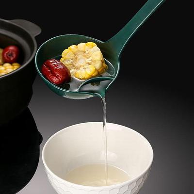 Long Handle Kitchen Filter Spoon Colander Oil Soup Separator Tablespoons Creative Tableware  Pot Skimmer Scoop With Holes