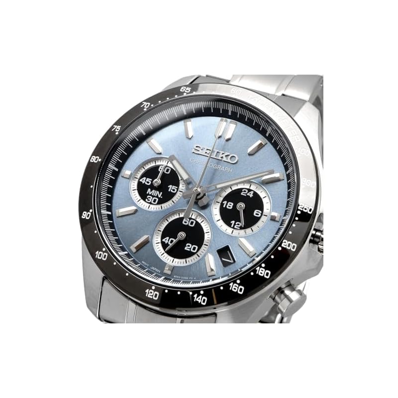Seiko 1/5-Second Chronograph Quartz Men's Watch SBTR027 Blue-Gray Metallic [Official Japanese Product]