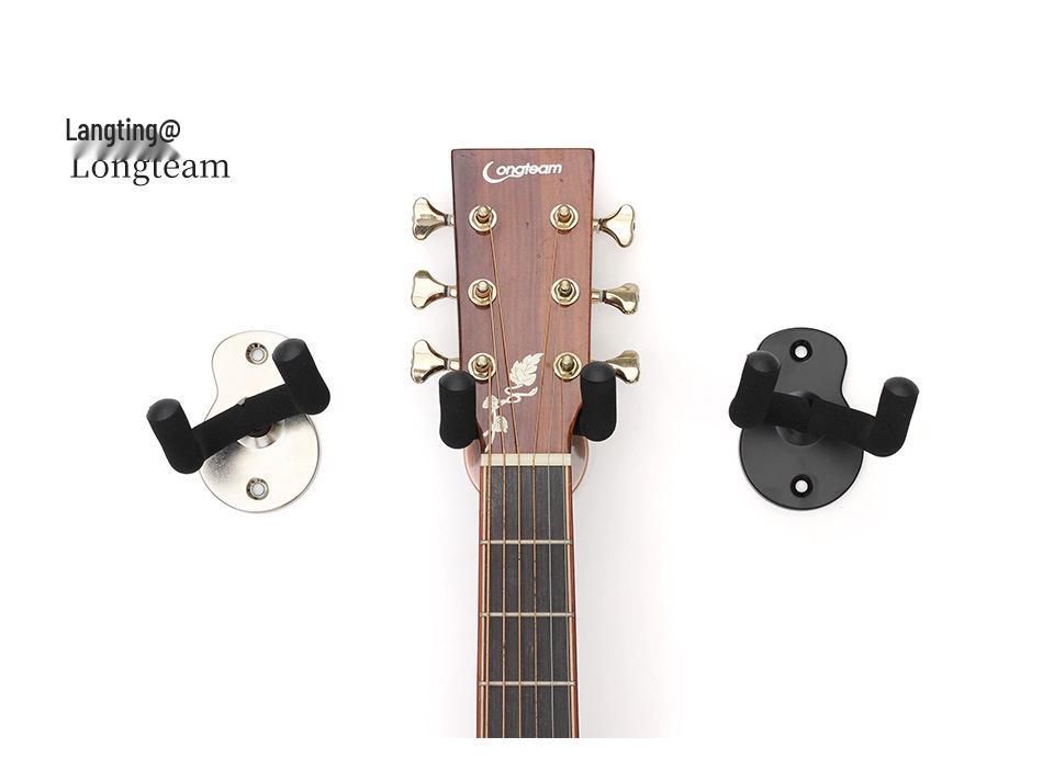 Matte Black Musical Instrument Wall Hook: Display Rack for Guitar, Ukulele, Violin, and Hulusi