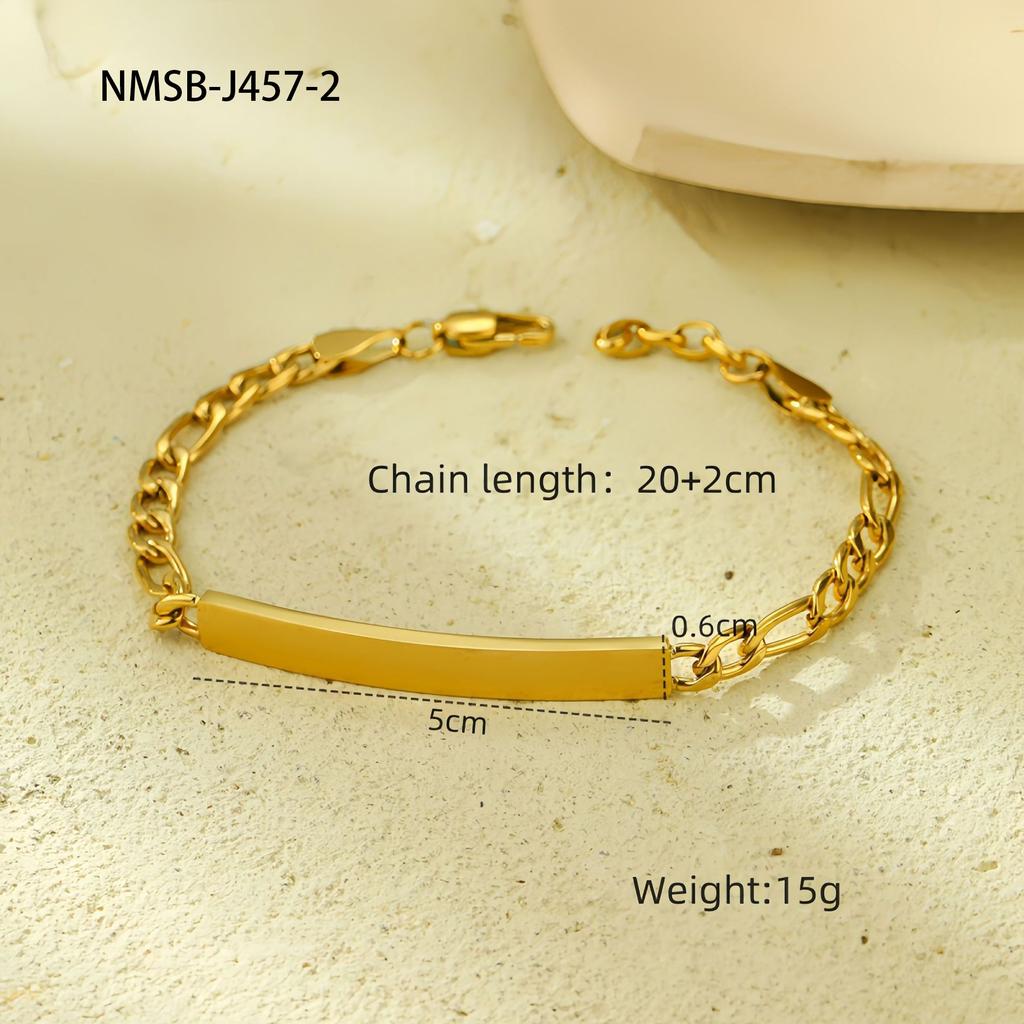 INS Women's New Titanium Steel Bracelet Stainless Steel Inlaid Zircon Fashion Versatile Set Layered Jewelry