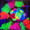 20pcs Party Balloons UV Blacklight Reactive Neon Fluorescent Balloons GLOW In The DARK Balloon for Adults Wedding Hallowe