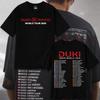 2025 Summer Rapper Duki Ameri World Tour Men Women 100% Pure Cotton Printed T-shirt Oversized Harajuku Streetwear Man T Shirts