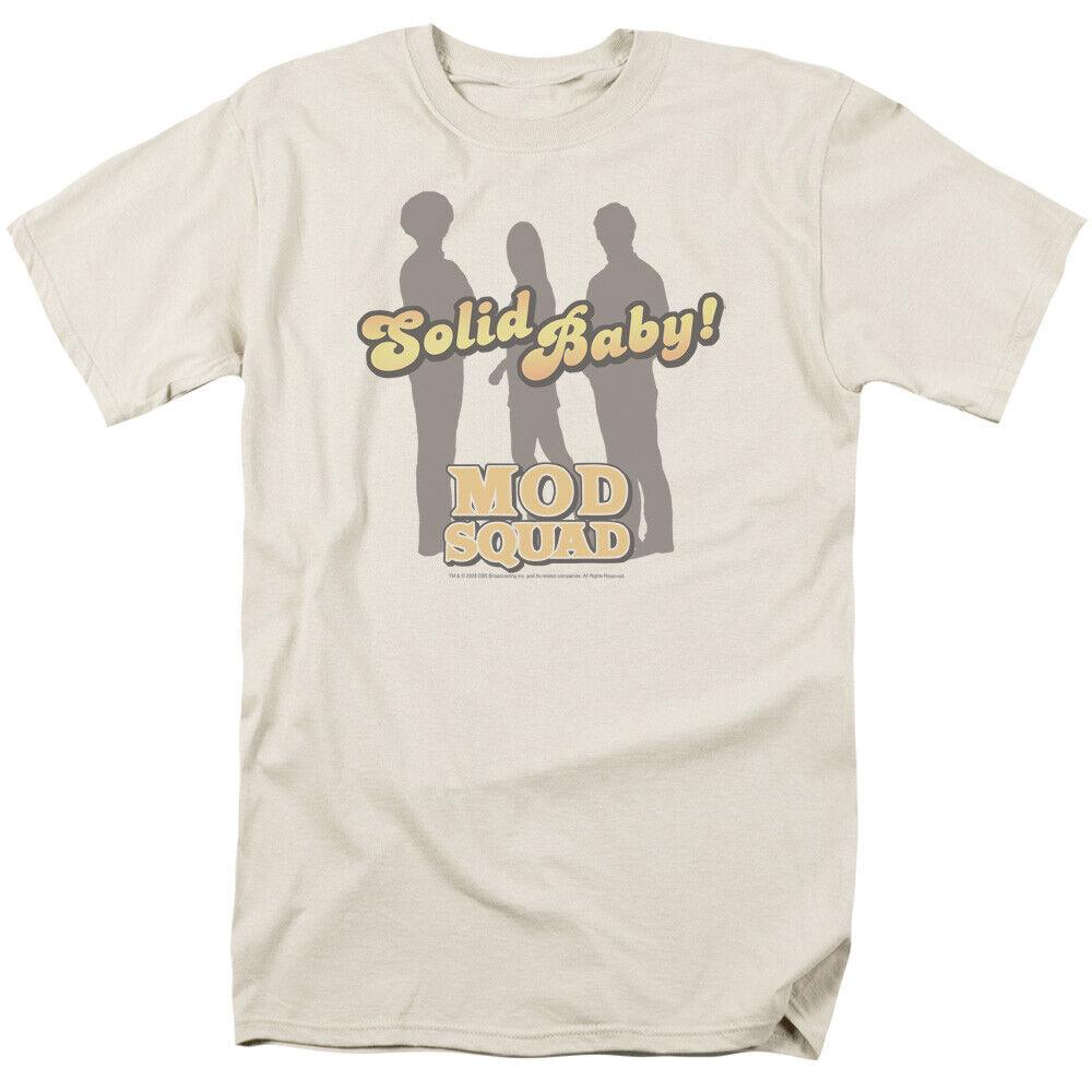 

Кремовая футболка унисекс с логотипом The Mod Squad Solid Mod Baby TV