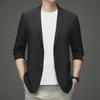 Men's Solid Color Suit Jacket - 2024 Early Spring Casual Business Style