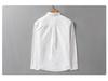 Men's Retro Long-Sleeve Casual Shirt: Simple Solid Color, All-Match Style