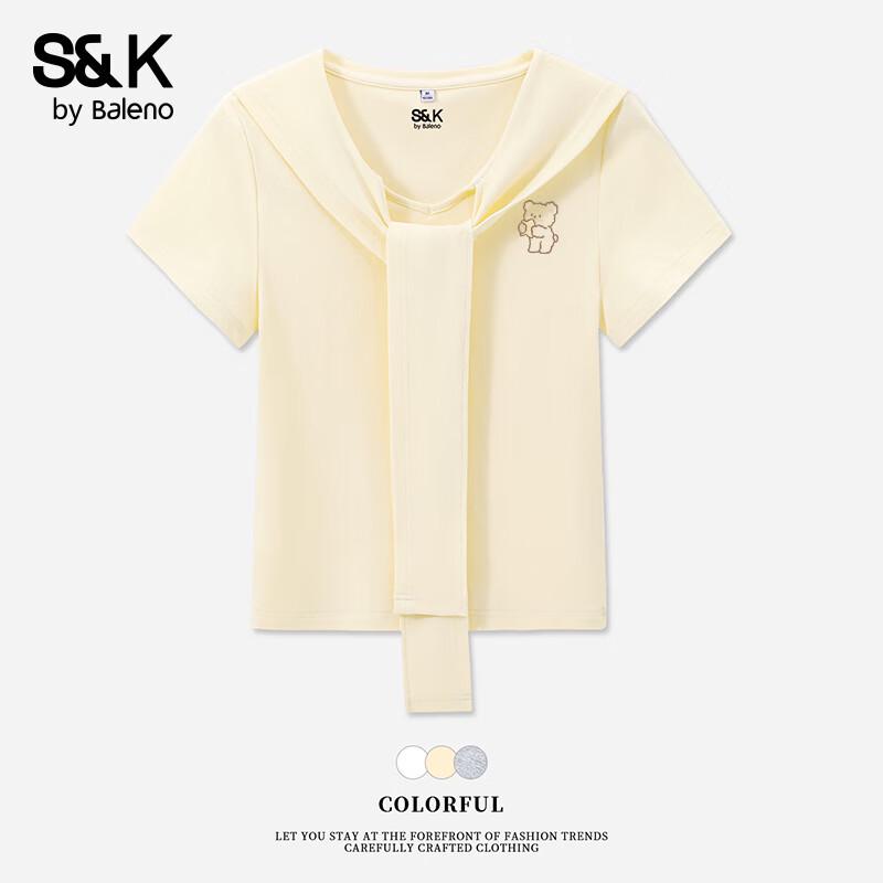 

Женская футболка Baleno S&K в стиле академии с шалевым воротником L