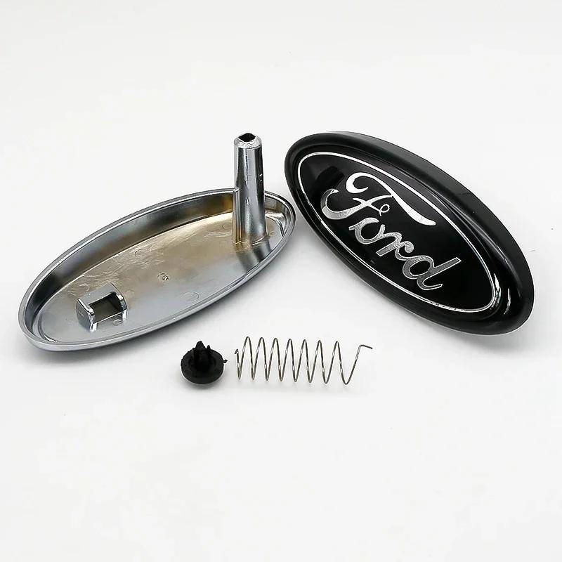 Car Sticker Ford ABS 14.5 Car Front Head Hood Bonnet Logo Rear Trunk Badge Sticker For Ford Mondeo Focus Fusion MK2 MK4 F150 F25