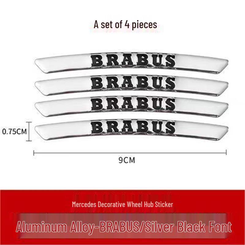 4MATIC AMG Brabus Emblem Sticker for Mercedes Wheel Rim Hub Decoration