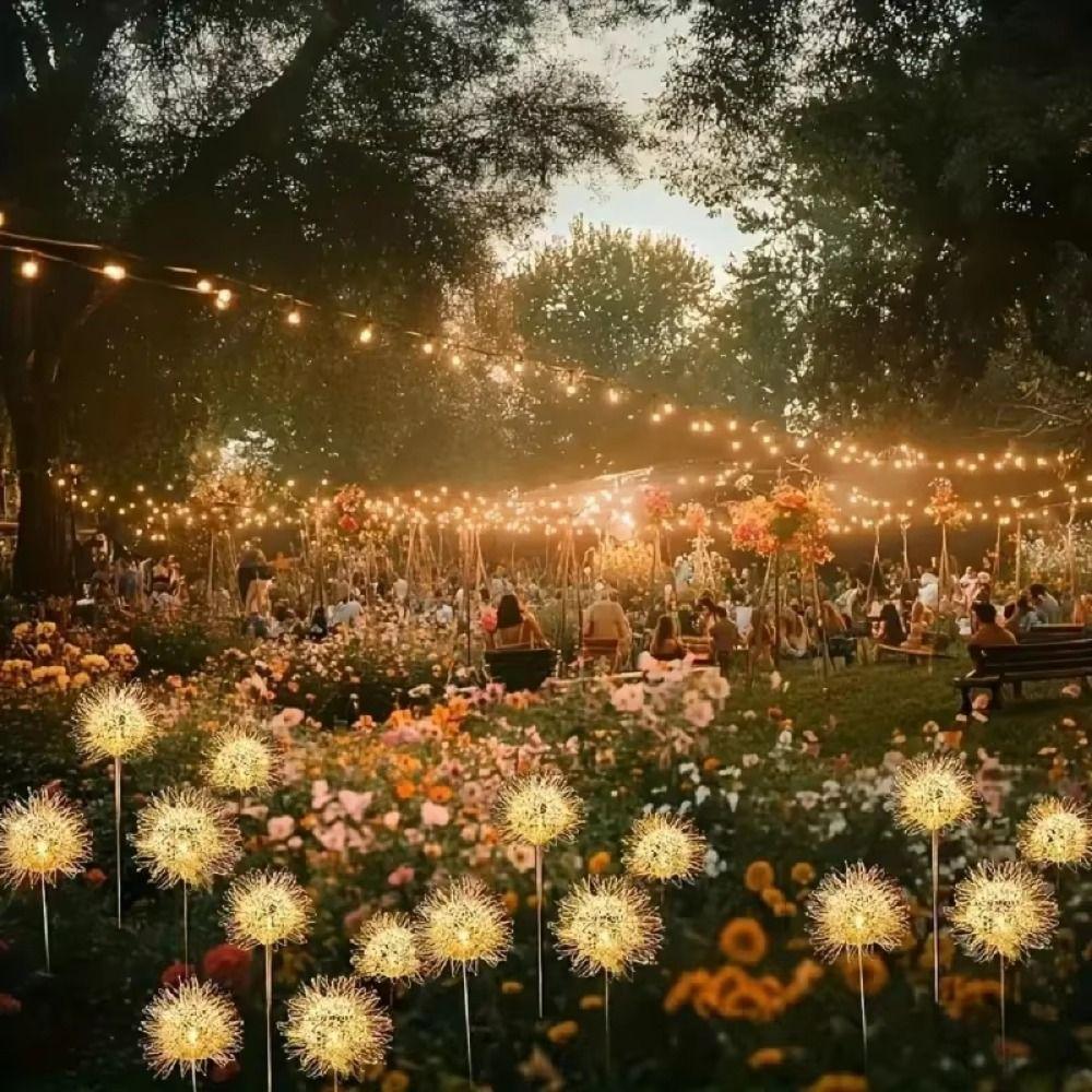 windflower Blowball Solar Lights IP65 Waterproof Solar Landscape Lights Landscape Decor