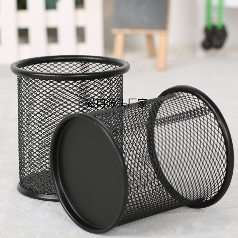 Large Capacity Pen Holder Box with Grid Organizer for Students and Office