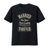 Married 1 Year Looking Forward To Forever 1st Anniversary For Husband and Wife One T Shirt Him Her Vintage Vintage Washed