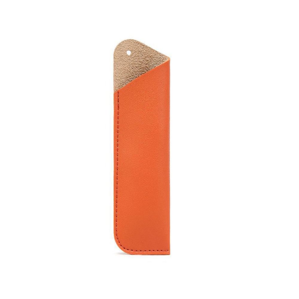 Handmade Pen Protective Bag Holder Pen Sleeve Pouch Pencil Case Leather Pen Bag  Student