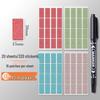 Color Cork Self-Adhesive Label Stickers for Handwritten Notes and Small Markers