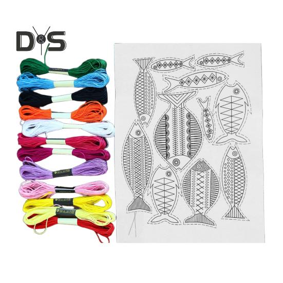 Samoprzylepny Stabilizator do Haftu Rozpuszczalny w Wodzie Stick and Stitch Papier do Haftu ze Wzorami Kwiatowymi Stabilizator Papierowy do Druku dla Miłośnika Szycia Ręcznego