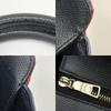 Used COACH Handbag Patchwork Flower F38210 Leather Black Navy Shoulder