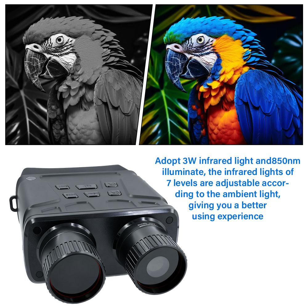 R6 850nm Infrared 1080P HD 5X Digital Zoom Hunting Telescope Outdoor Day Night Dual Use 300m Binoculars Night Vision Device