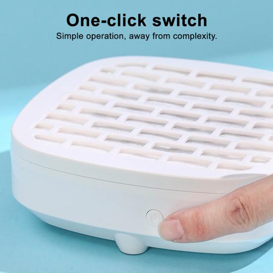 Aspirator Mini USB pentru Unghii cu Hârtie de Filtru 3200RPM Aspirație Puternică Colector Praf Unghii Portabil Reglabil pentru Acasă Salon Ventilator Extractor Curățare Praf