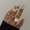 Liquid Lavas Butterfly Rings Set 7 Pieces Trendy Elegant Styles Jewelry Accessory Decoration for Women Daily Use