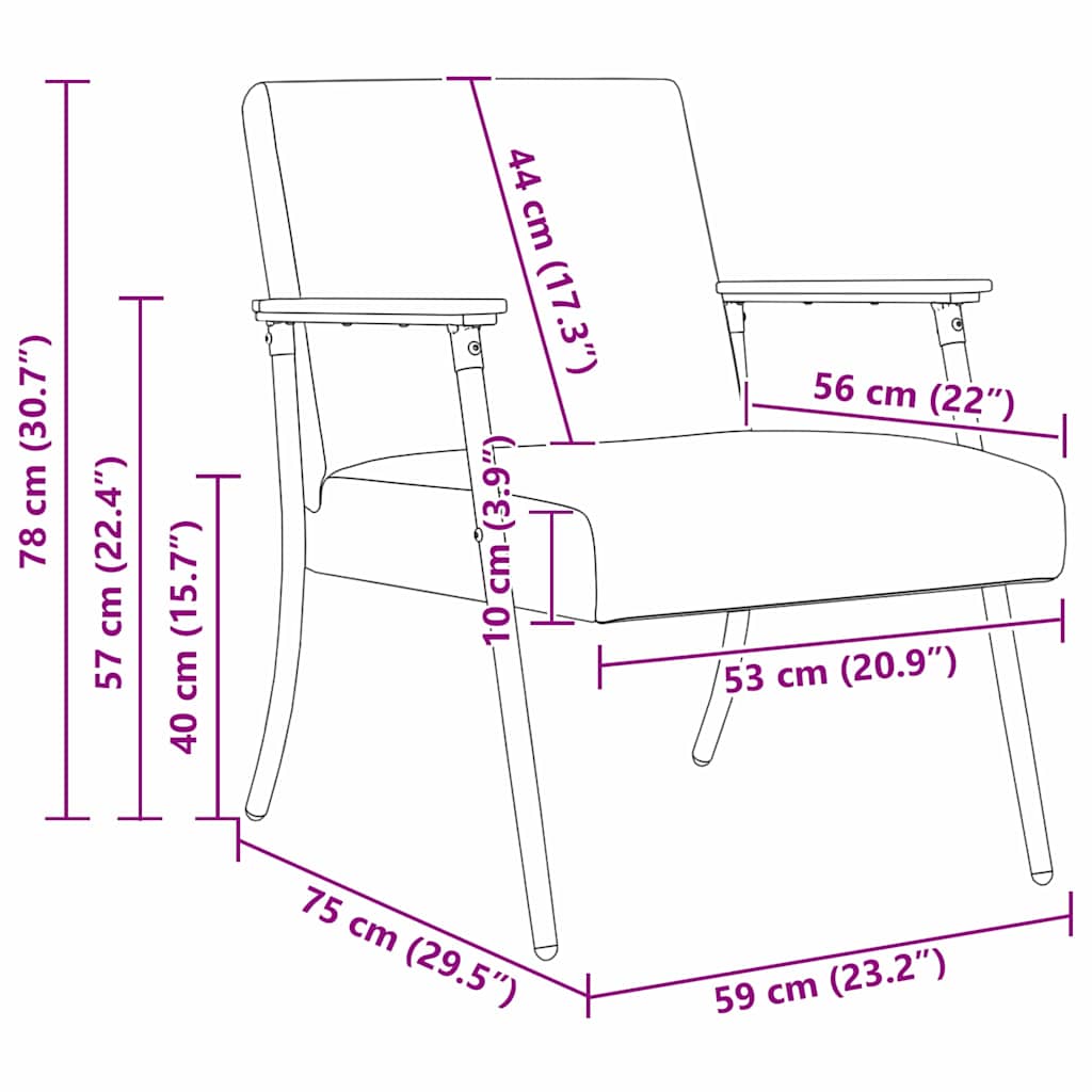 Cloud Grey Armchair Fabric