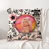 Cartoon Manana Sera K-Karol G Cushion Cover Summer Coolness Linen Fabric Double-Sided Printing Pillow Case Sofa Home Decor Gift