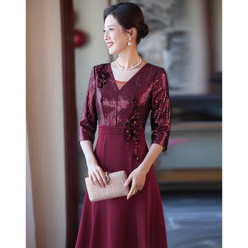 Pasite Luxurious Mother's Wedding Banquet Dress