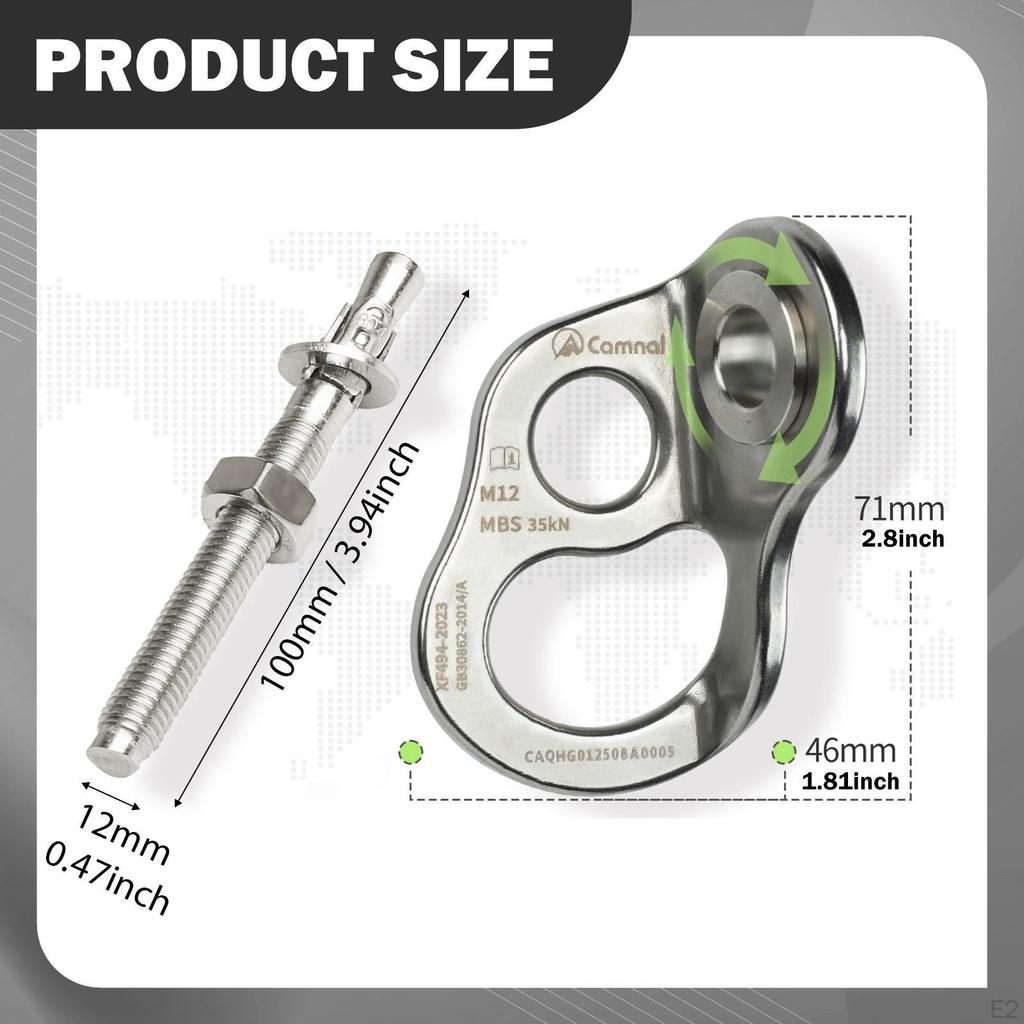 Climbing Anchor Hanger Hardware Versatile Fixed Point Holds for Home Gym Caving Protection