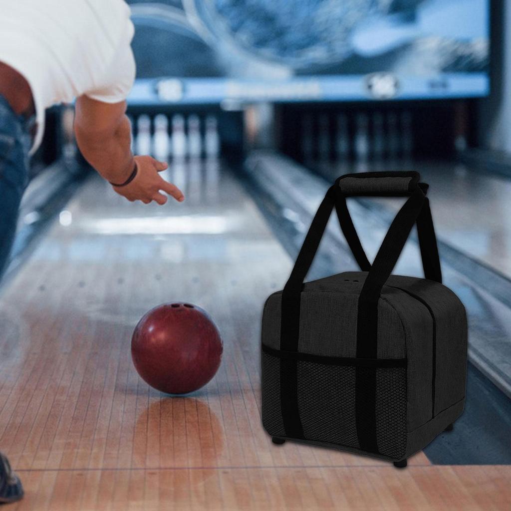 Bowling Ball Bag Easy Carrying Portable Case Oxford Cloth Bowling Bag for Outdoor Sports Bowling Accessories Women Men Practice