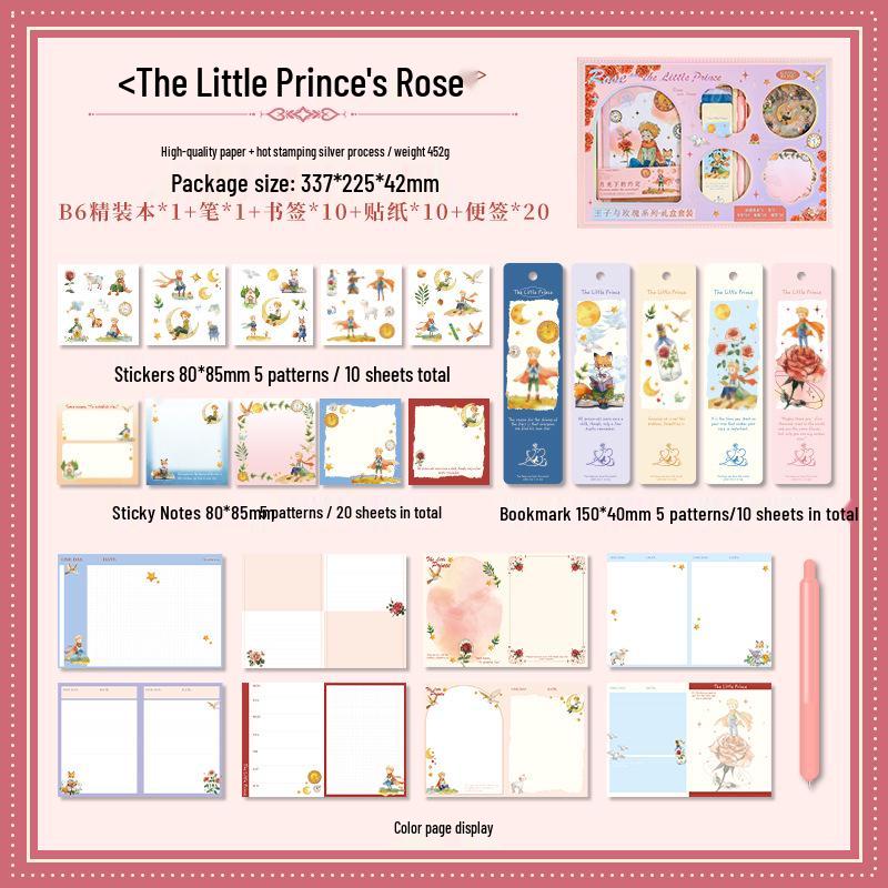 Rose and Prince Back-to-School Children s Stationery Gift Set