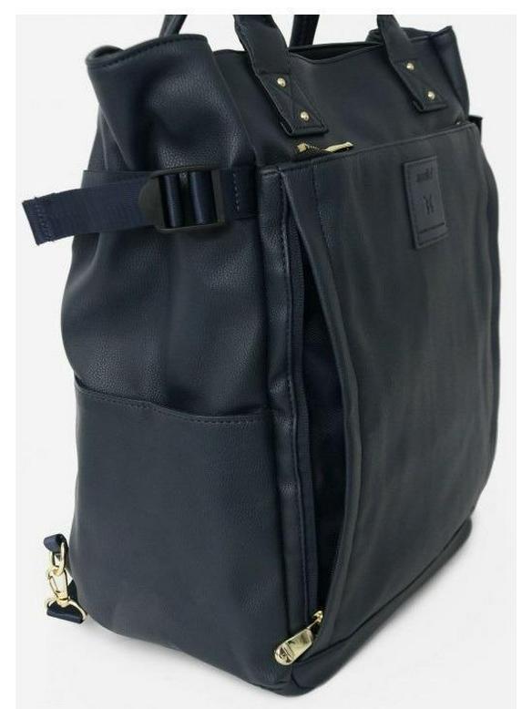 Rakuten Japan & South Korea Multifunctional PU Leather Backpack for Men & Women - Business, Casual, Shopping & Multi-purpose Bag