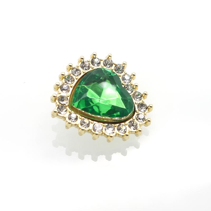 10Pcs/Lot19MM New Fashion DIY Jewelry Clothing Footwear Accessories with Diamond Heart Heart Flower Plate Buckle