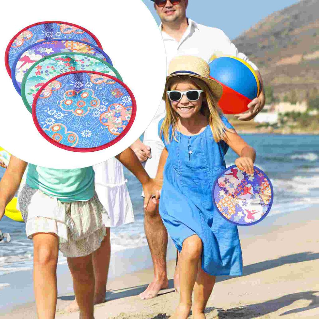 4 Pcs Memory Wire Fans Kids Fan Performance Circular Fan Round Hand Fans Traditional Style Retro Handheld Folding Fans
