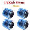 42-44mm Straight Mouth Motorcycle Blue Waterproof Splashproof Mushroom Head Air Filter Cleaner Suitable For 50cc-250cc ATV Off-Road Vehicles