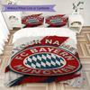 Biancheria da letto personalizzata FC Bayern Monaco, Set piumone Copripiumone Federa Regalo di Compleanno per la Casa(1 * copripiumino + 2 * federa, senza nucleo)_xia