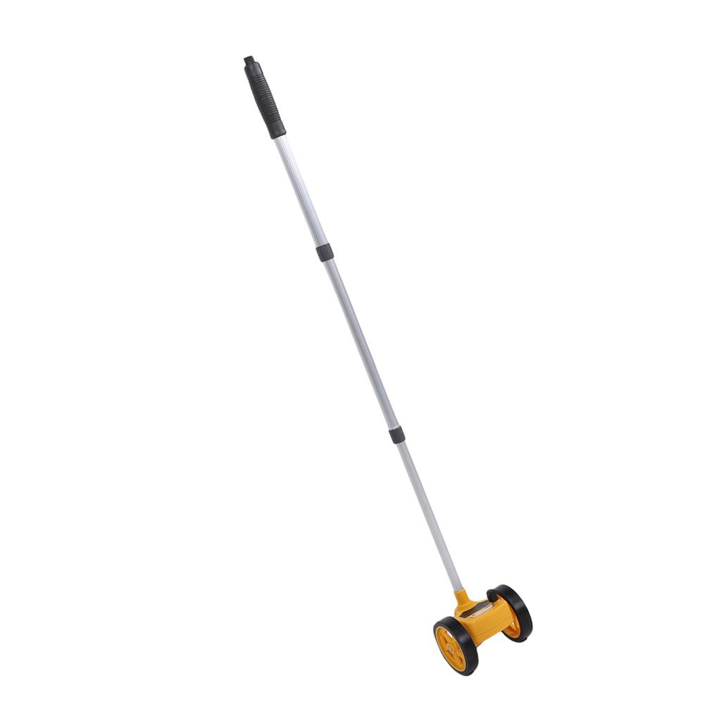 Rolling Measuring Wheel Dual 4in Accurate Distance Measurement Tool 0- 9.9m Lightweight with Telescopic Rod for Construction Landscaping Projects