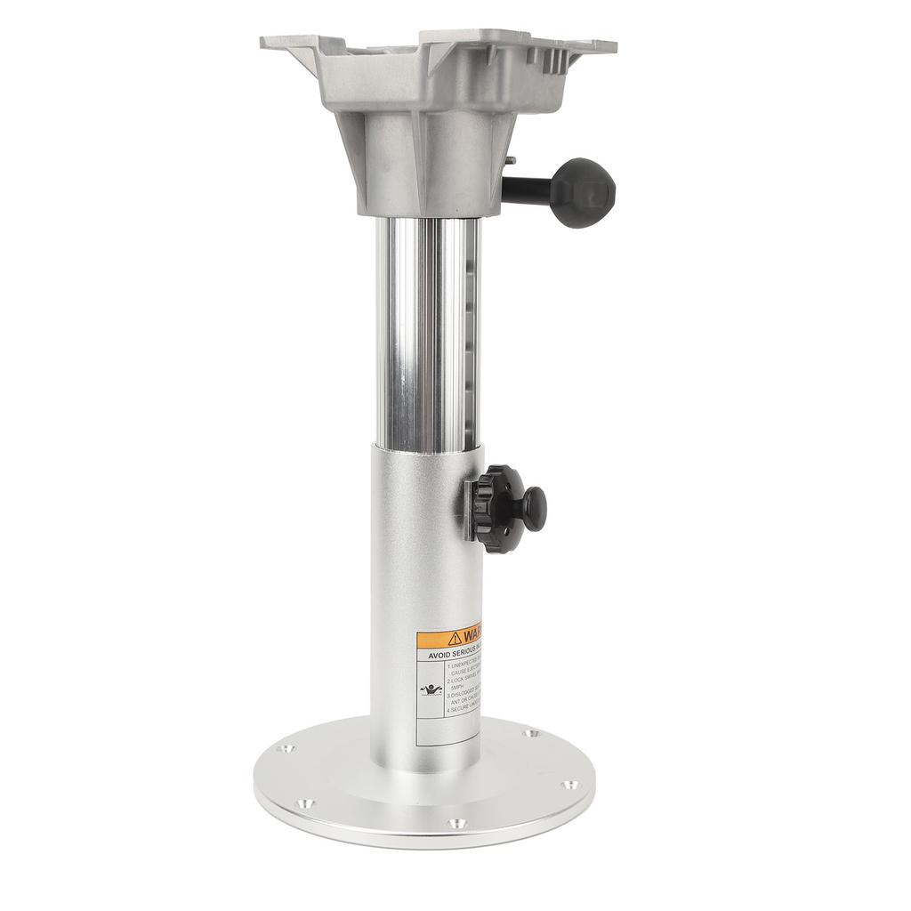 Boat Seat Pedestal Aluminum Alloy 360 Degree Swivel 335 to 490mm Adjustable Height Pedestal for RV Yacht Marine