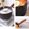 18 cm saucepan granite coated non-stick cooking pot aluminum