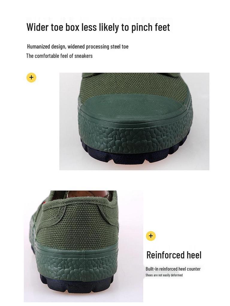 Jihua Liberation Men's Camouflage Non-Slip Wear-Resistant Low-Top Rubber Work Shoes