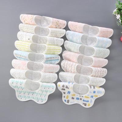 Baby Bibs Bandana Baby Burp Cloths Flower Shape Baby Waterproof Bibs Rotating Fashion Pattern Bibs Feeding Eating Accessory