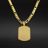Roestvrij Staal Islam Allah Koran Kettingen voor Vrouwen Mannen Gouden Kleur Choker Ketting Geometrie Sieraden Hip Hop Feest Cadeau